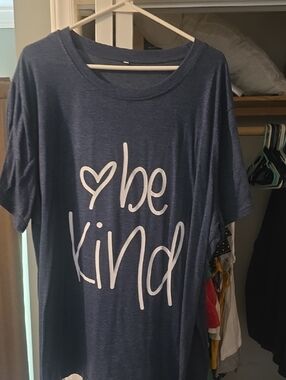 Be Kind Navy Graphic Tee